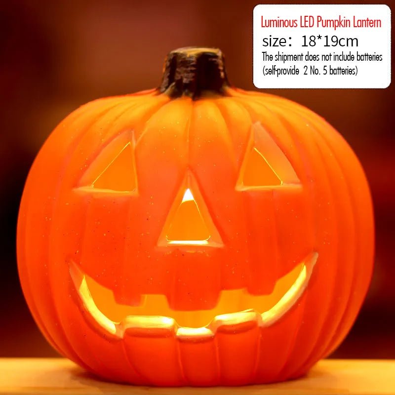 Halloween Glowing Pumpkin Lantern Set LED - RedwoodAlliance