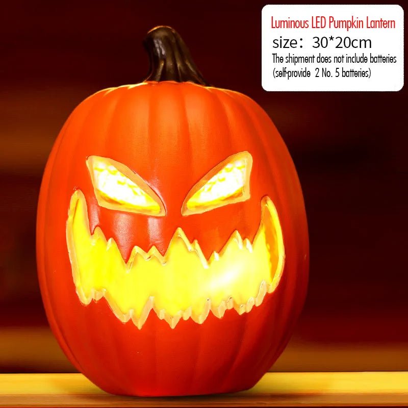Halloween Glowing Pumpkin Lantern Set LED - RedwoodAlliance