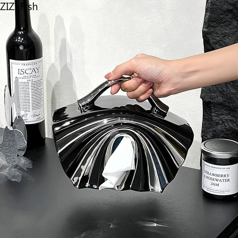 Creative Silver Plated Handbag Shaped Tissue Box - RedwoodAlliance