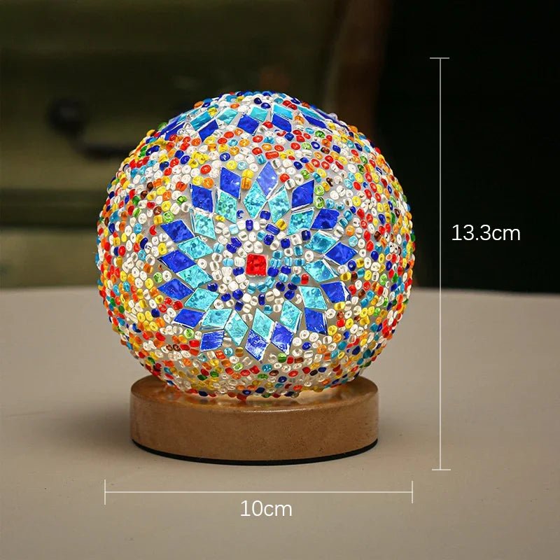 Stained Glass Bohemian Ethnic Table Lamp - RedwoodAlliance