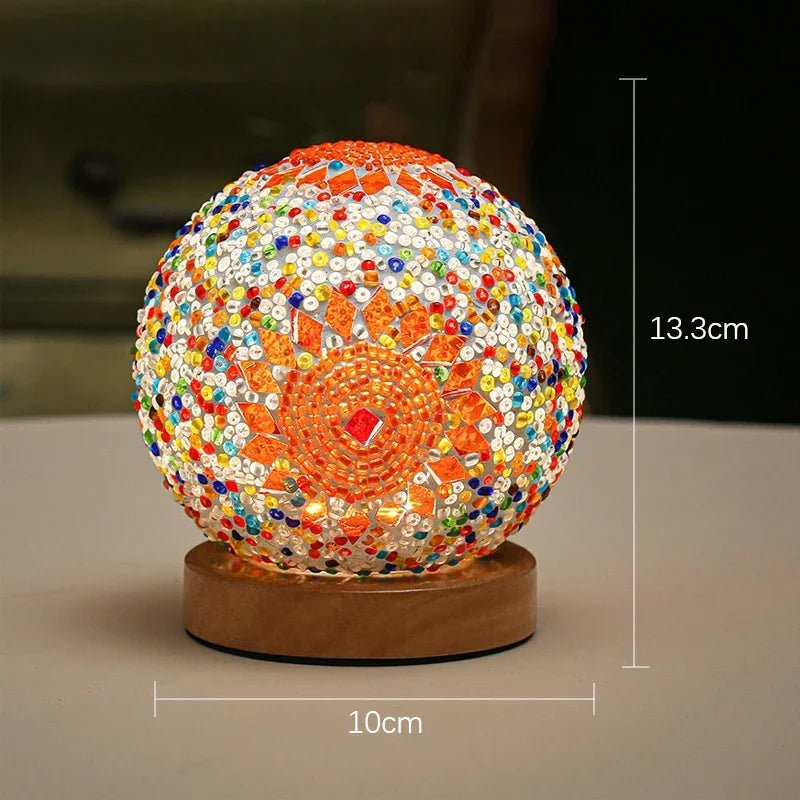 Stained Glass Bohemian Ethnic Table Lamp - RedwoodAlliance