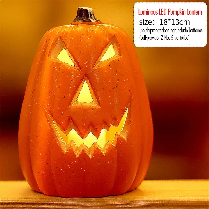 Halloween Glowing Pumpkin Lantern Set LED - RedwoodAlliance