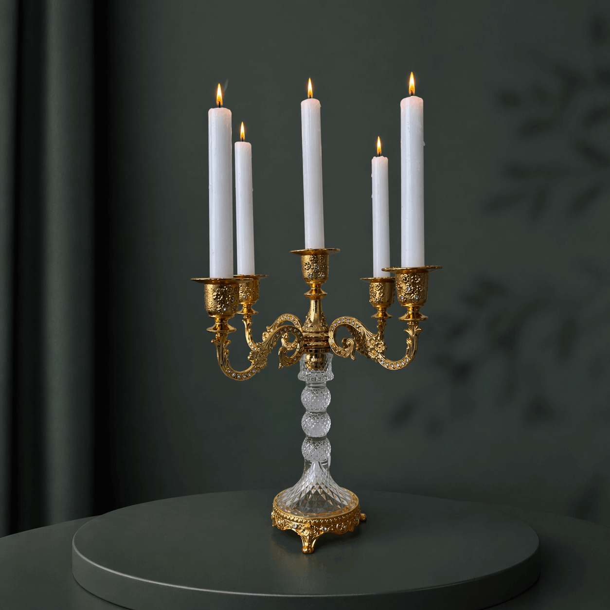 Eternal Glow Crystal Candelabra