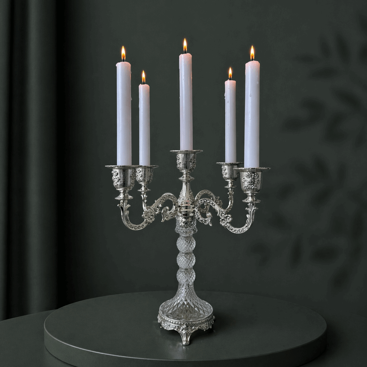 Eternal Glow Crystal Candelabra