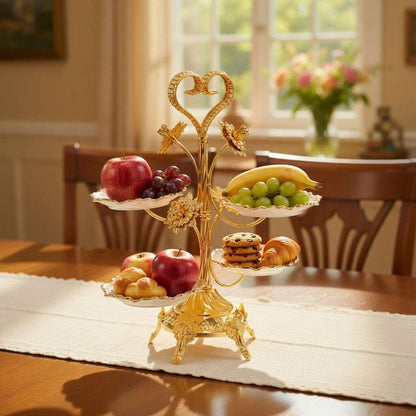 Ornate Gold Tiered Serving Stand