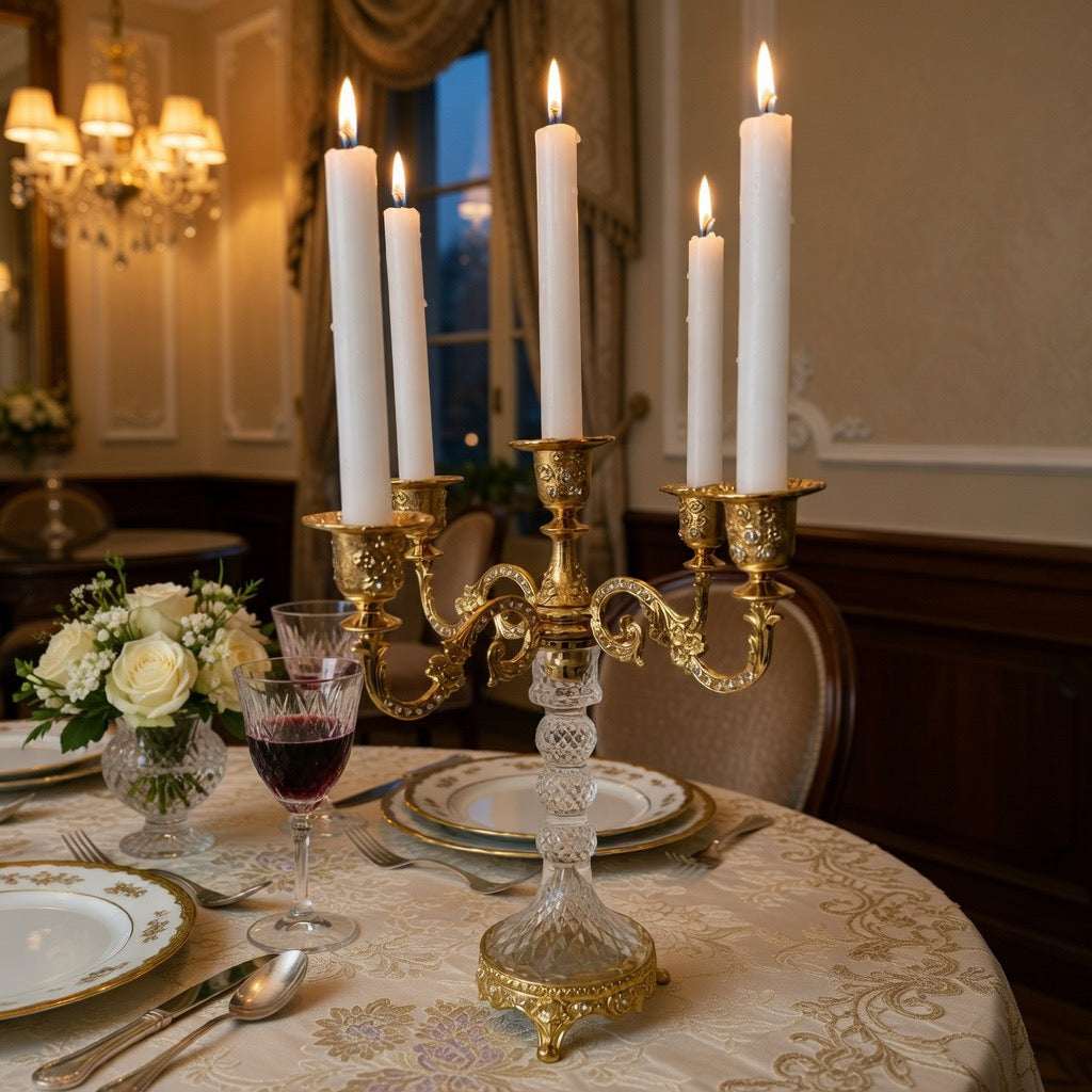 Eternal Glow Crystal Candelabra