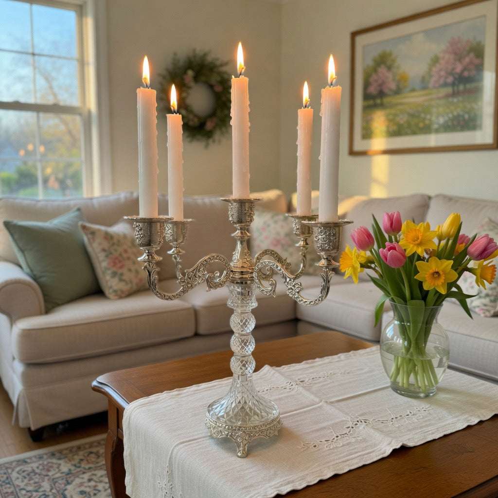 Eternal Glow Crystal Candelabra