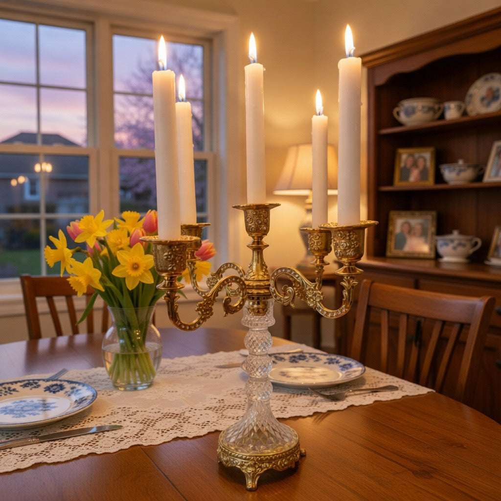 Eternal Glow Crystal Candelabra