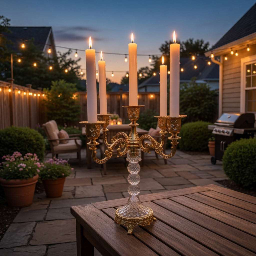 Eternal Glow Crystal Candelabra