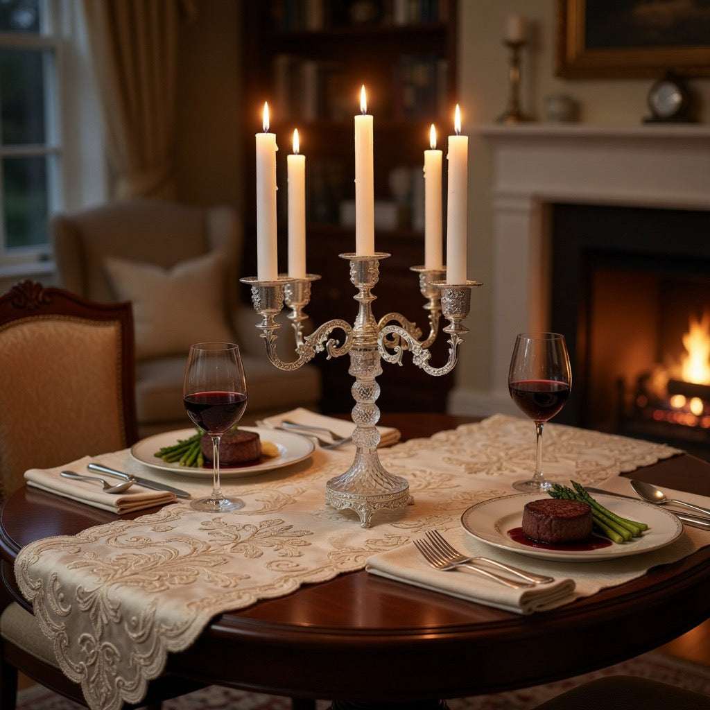 Eternal Glow Crystal Candelabra