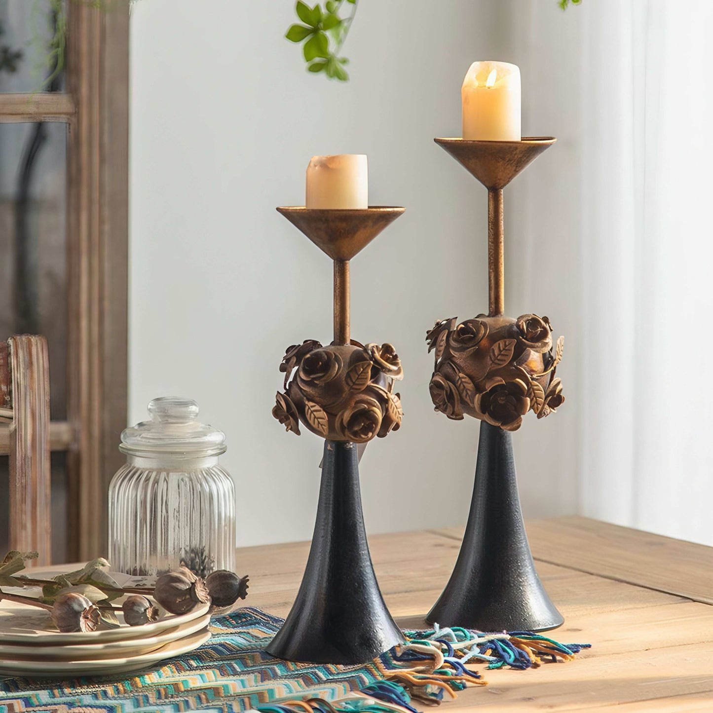 Metal Taper Candle Holders