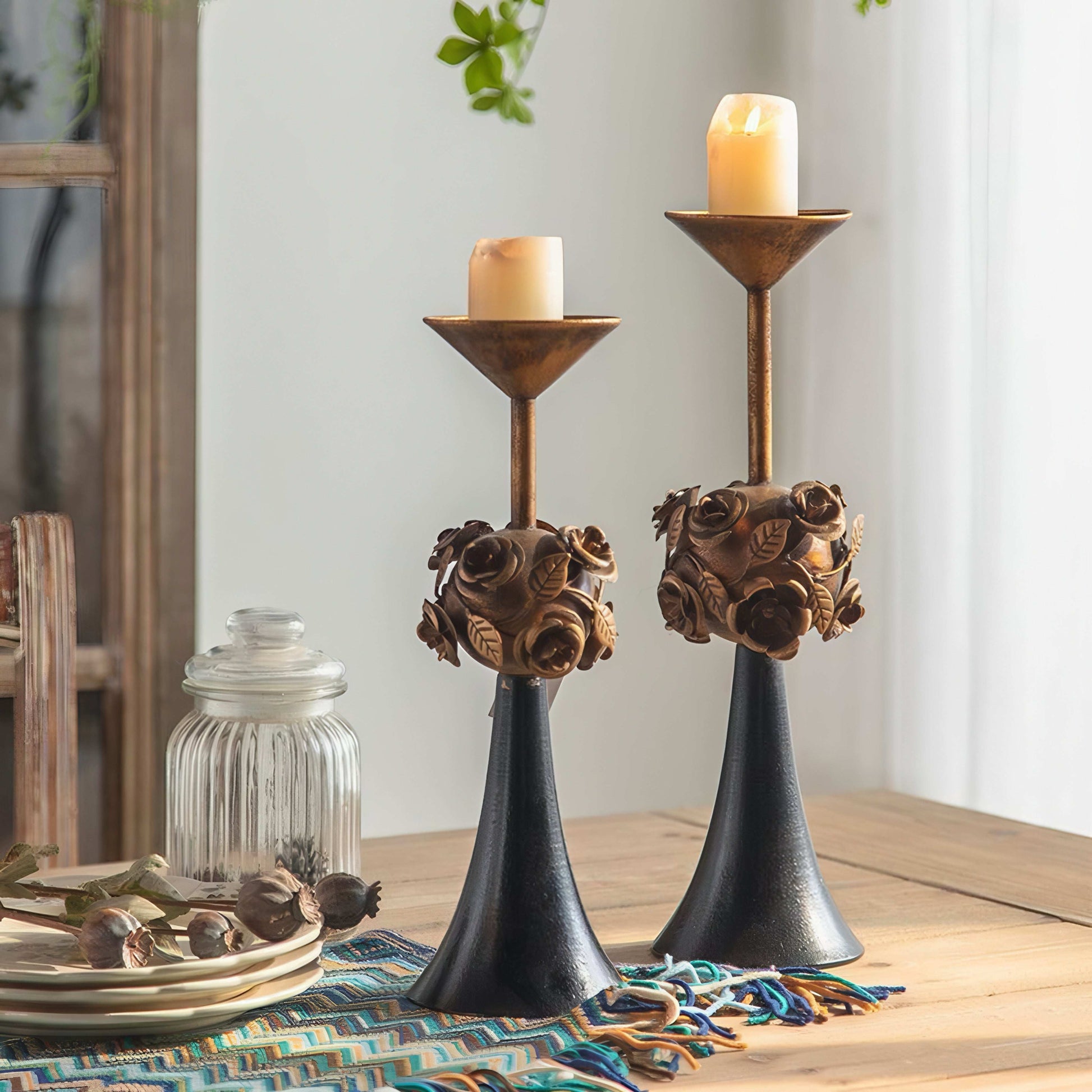 Metal Taper Candle Holders
