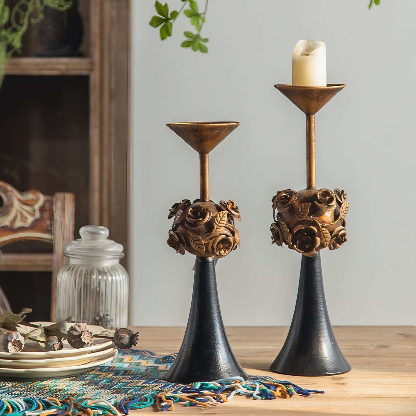 Metal Taper Candle Holders