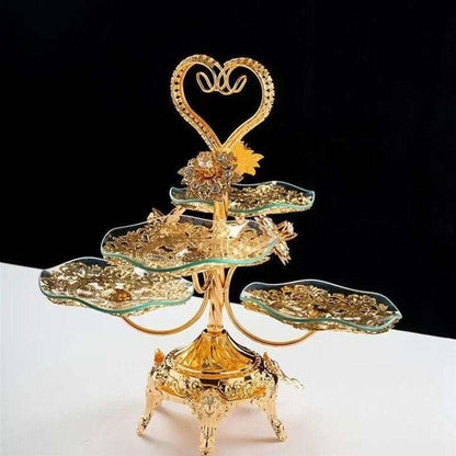 Ornate Gold Tiered Serving Stand