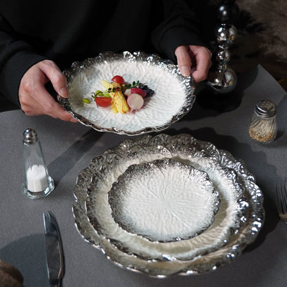 Nature's Poetry Leaf Dinner Plate