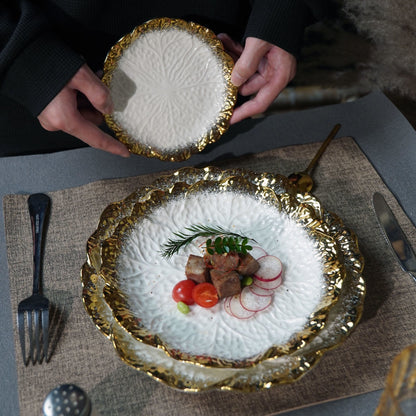 Nature's Poetry Leaf Dinner Plate