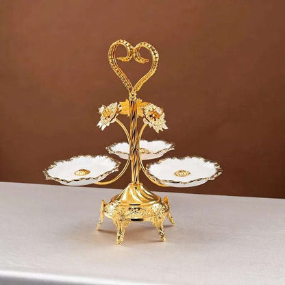 Ornate Gold Tiered Serving Stand