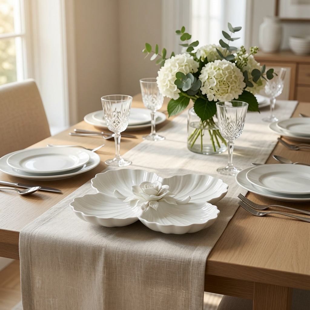 Handcrafted Floral Ceramic