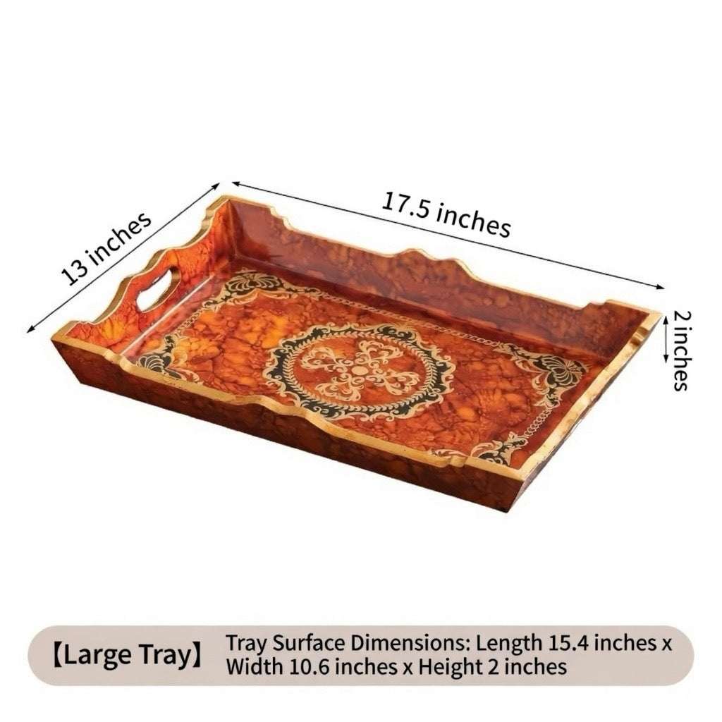 Vintage Inspired Wooden Serving Tray