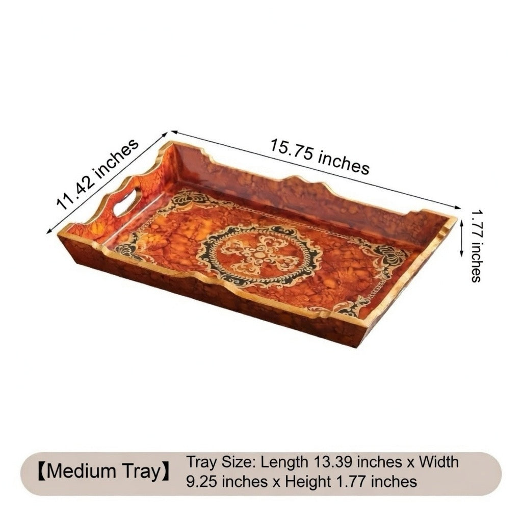 Vintage Inspired Wooden Serving Tray