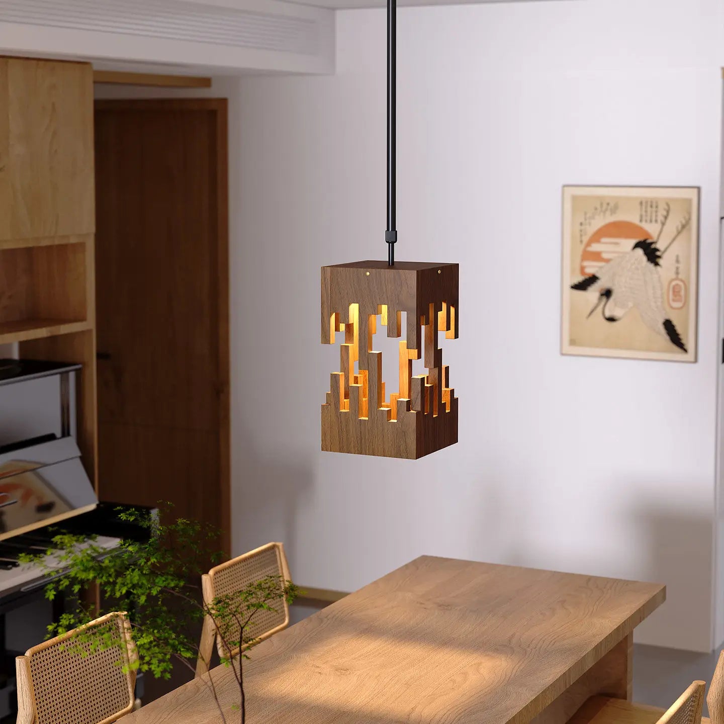Japanese Walnut Color Lamp - RedwoodAlliance