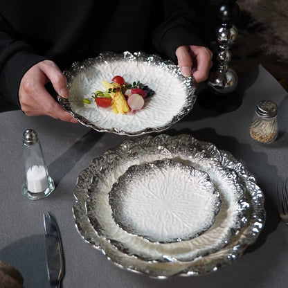 Nature's Poetry Leaf Dinner Plate