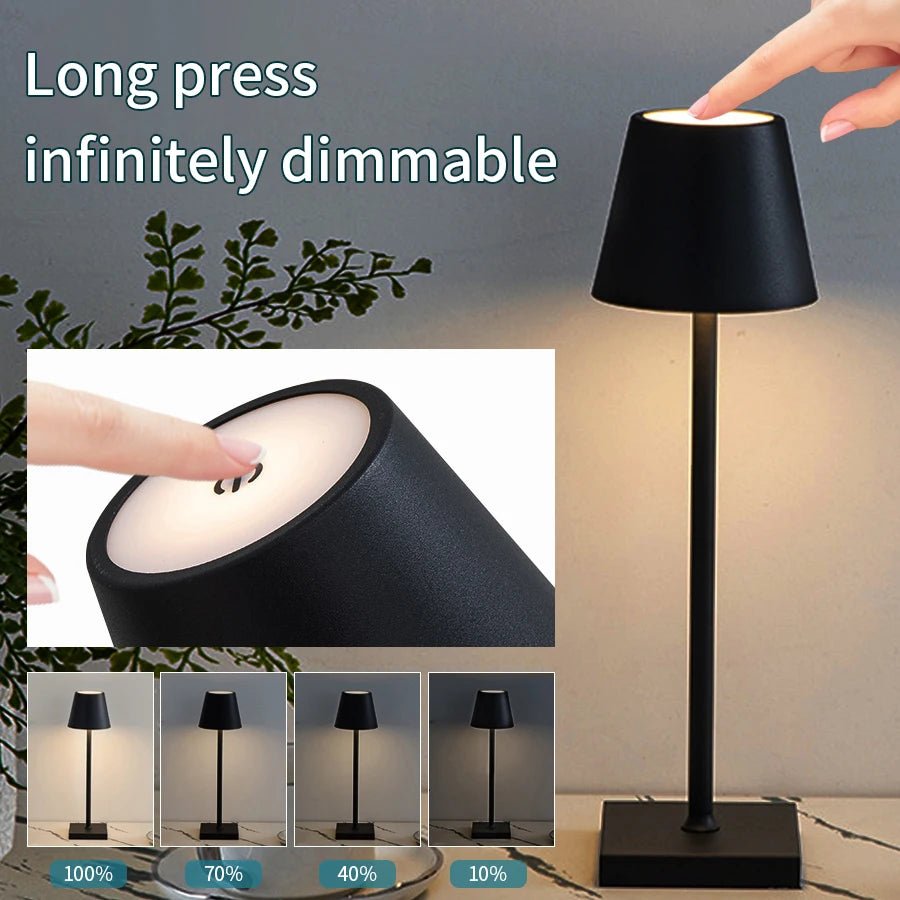 Rechargeable LED Desk Lamp Touch Switch - RedwoodAlliance